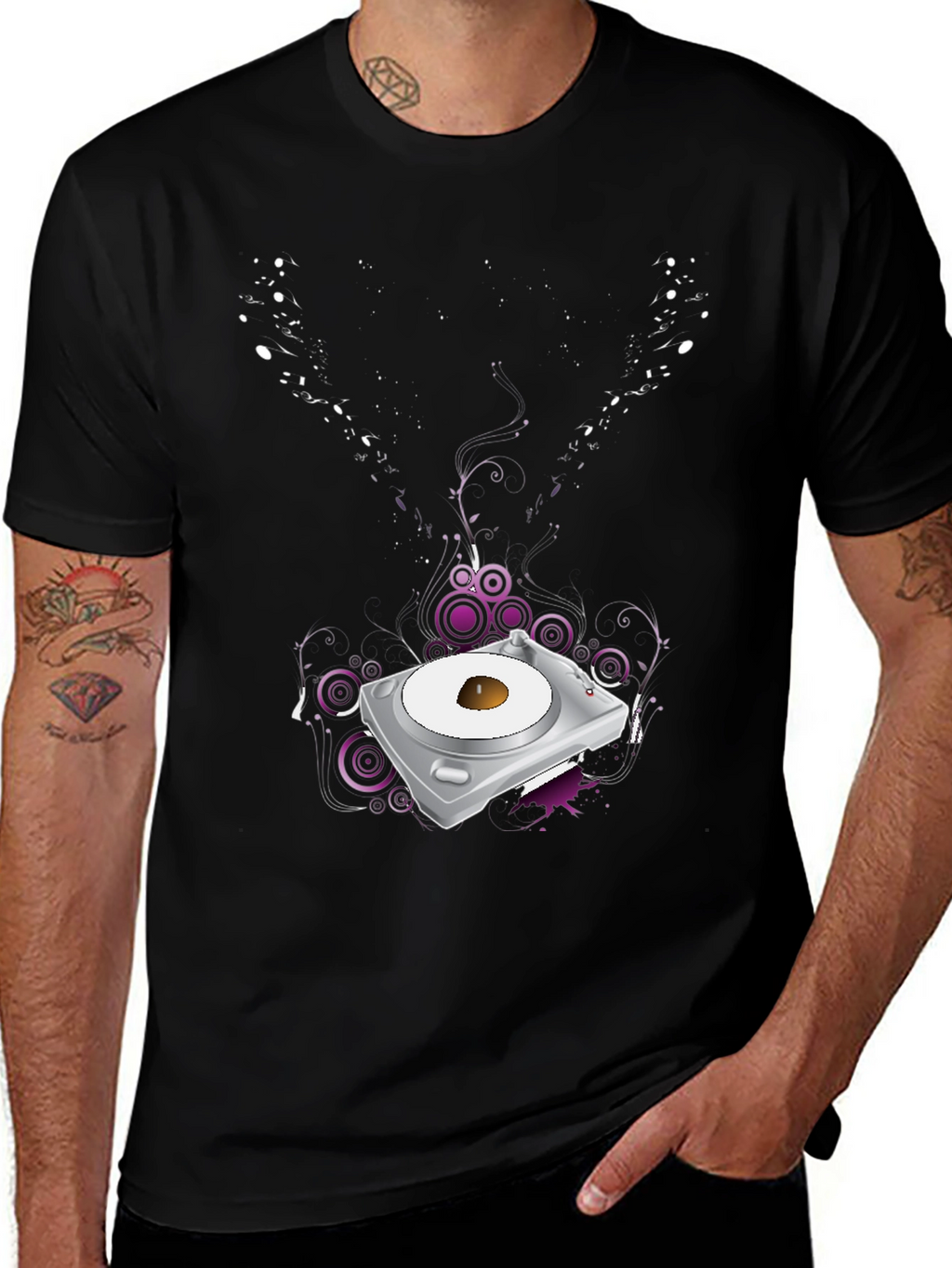 DJ Turntable Graphic Tee - Cool Music Lover T-Shirt