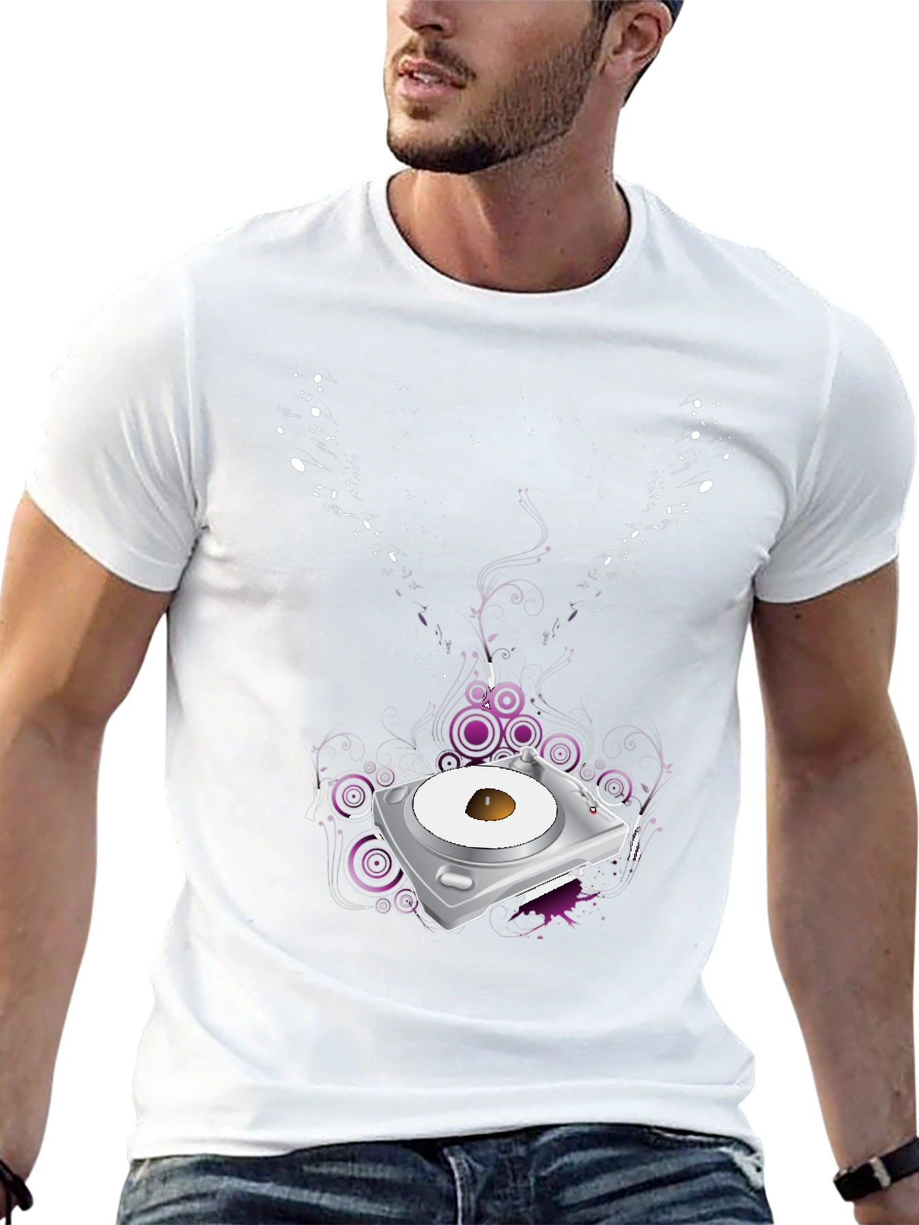 DJ Turntable Graphic Tee - Cool Music Lover T-Shirt