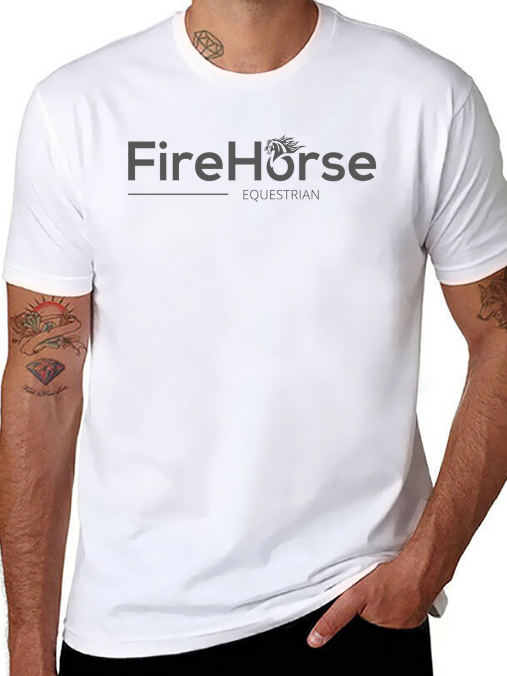 FireHorse Equestrian Graphic Tee - Soft Cotton Blend