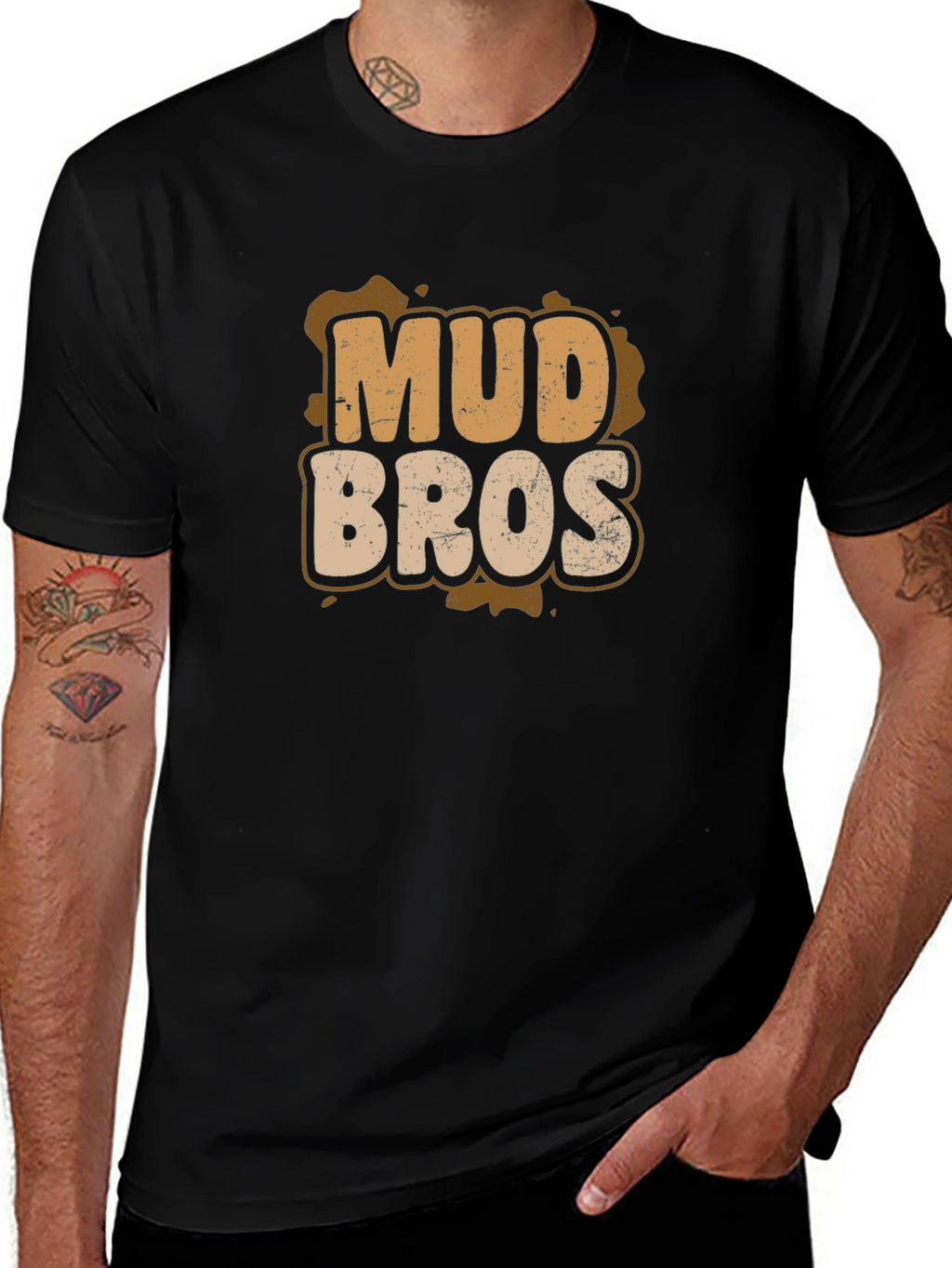 Mud Bros Graphic T-Shirt - Black