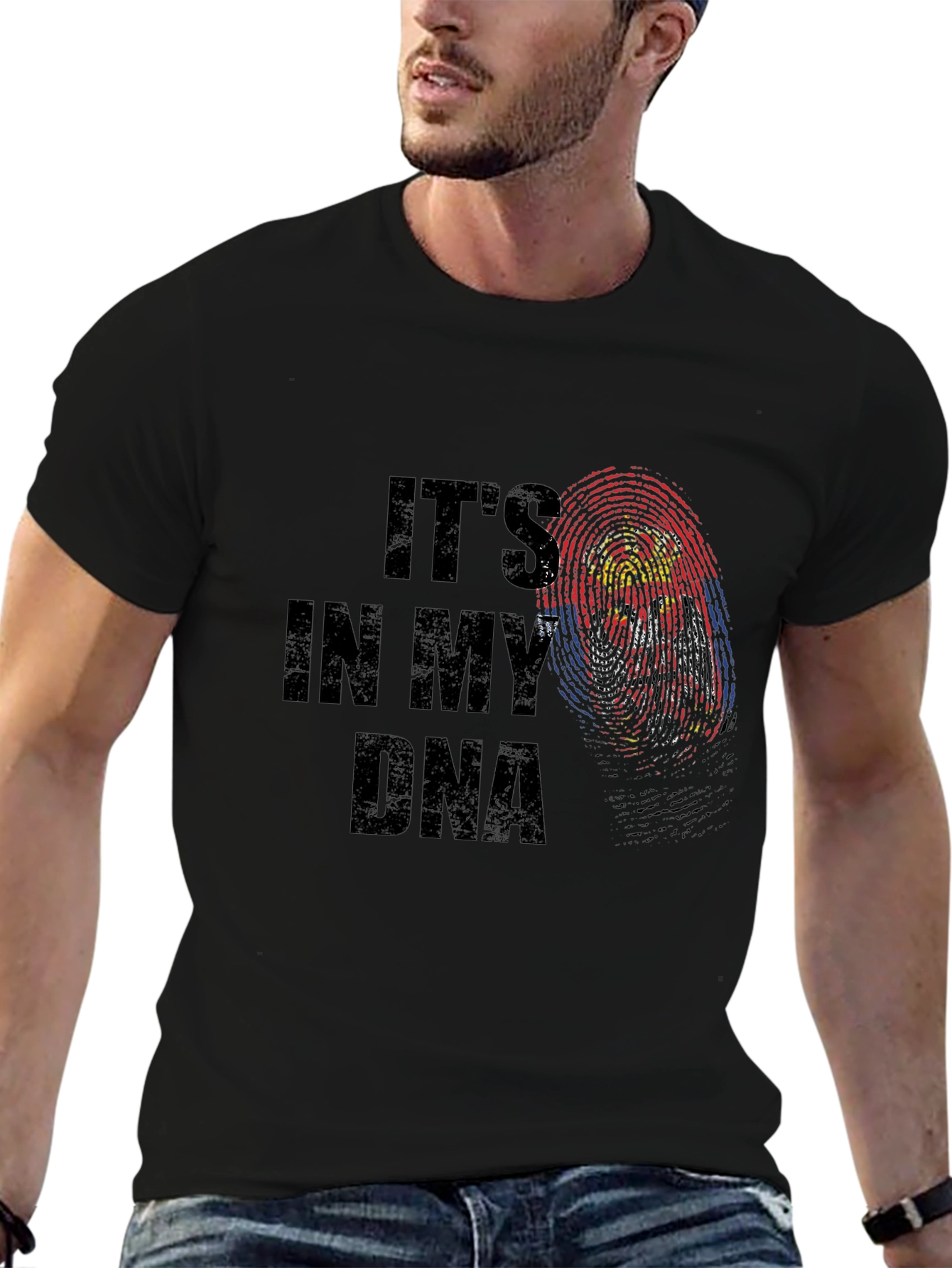 Its In My DNA Fingerprint Graphic T-Shirt