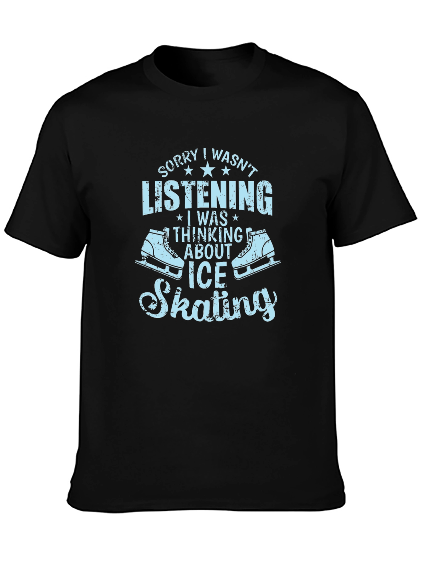 Ice Skating T-Shirt Funny Skates Tee