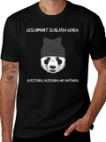 Panda T-Shirt: Geschminkt Schlafen Gehen