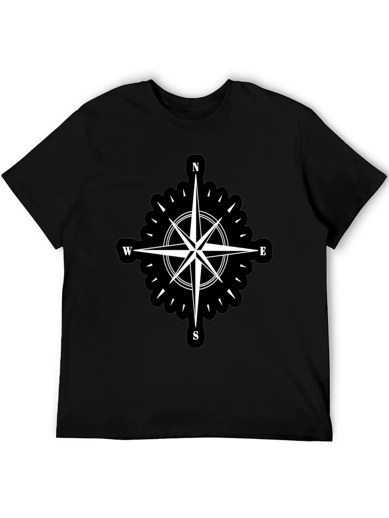Compass Rose Black T-Shirt