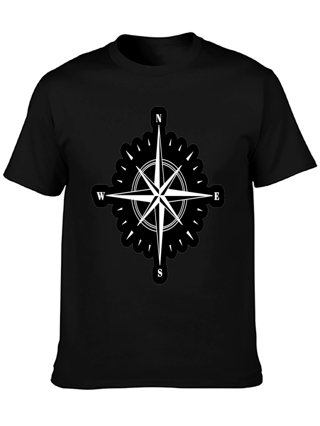 Compass Rose Black T-Shirt