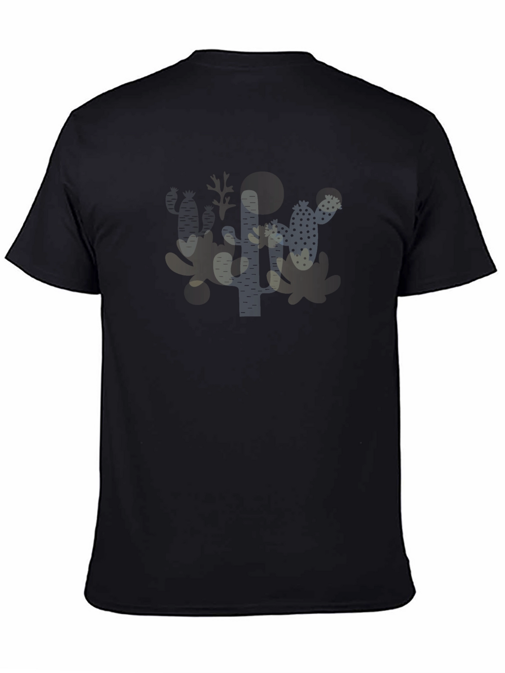 Cactus Graphic Black T-Shirt