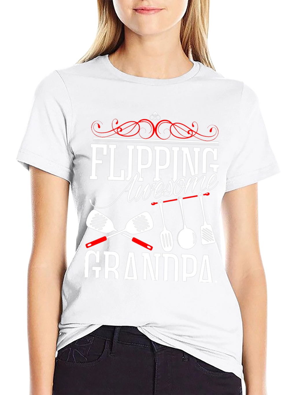 Flipping Awesome Grandpa T-Shirt - Cooking Gift