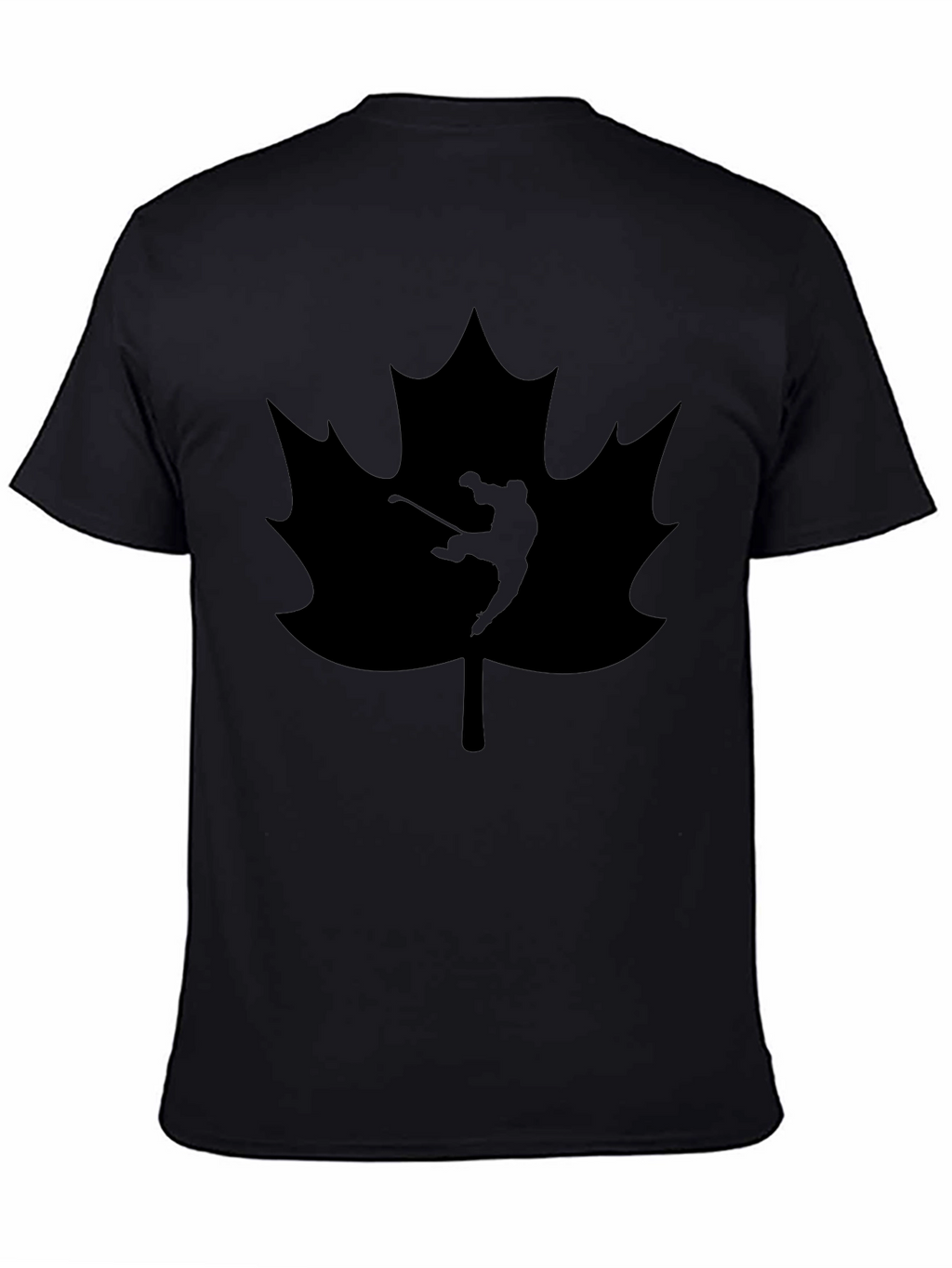 Golfing Canada Maple Leaf Black T-Shirt