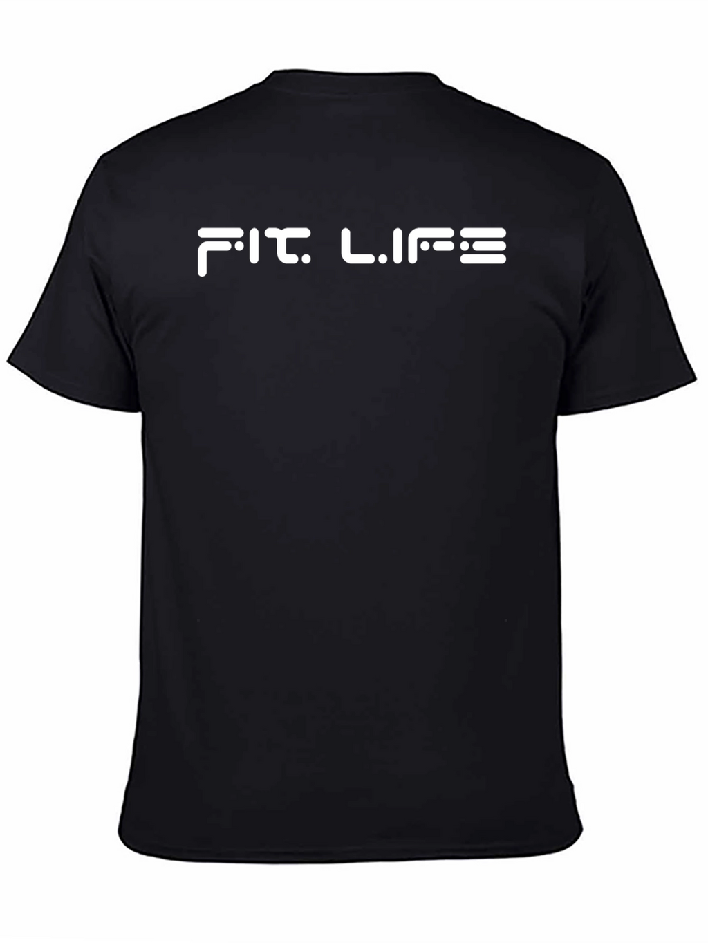 Fit Life Graphic Tee - Black Cotton T-Shirt