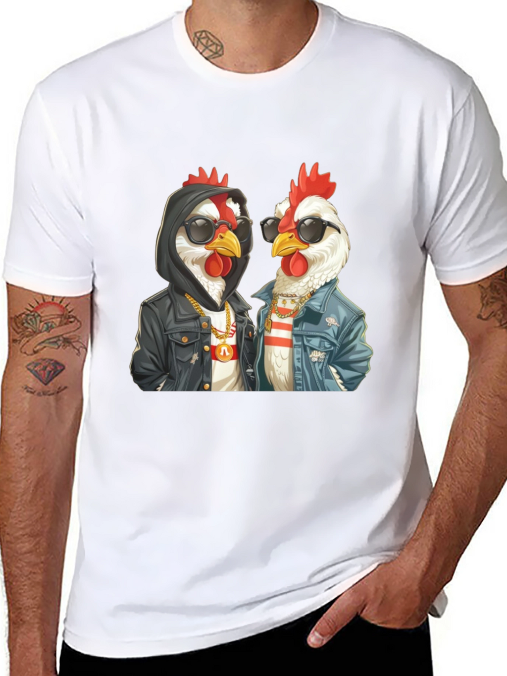 Cool Chicken Duo Graphic T-Shirt
