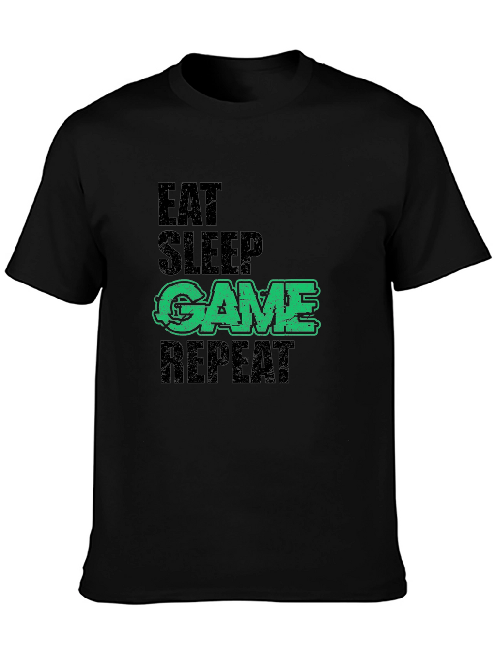 Eat Sleep Game Repeat Mens Graphic Tee