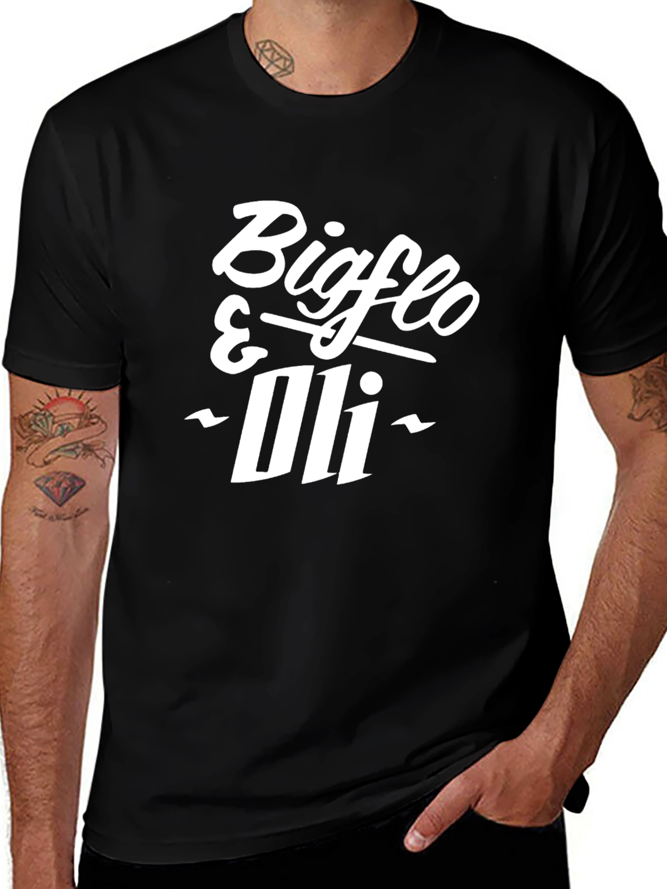 Bigflo & Oli Black Graphic T-Shirt