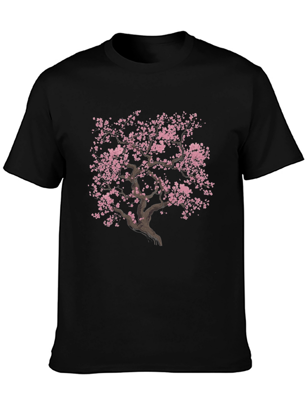 Sakura Tree Graphic T-Shirt - Unisex Black Tee
