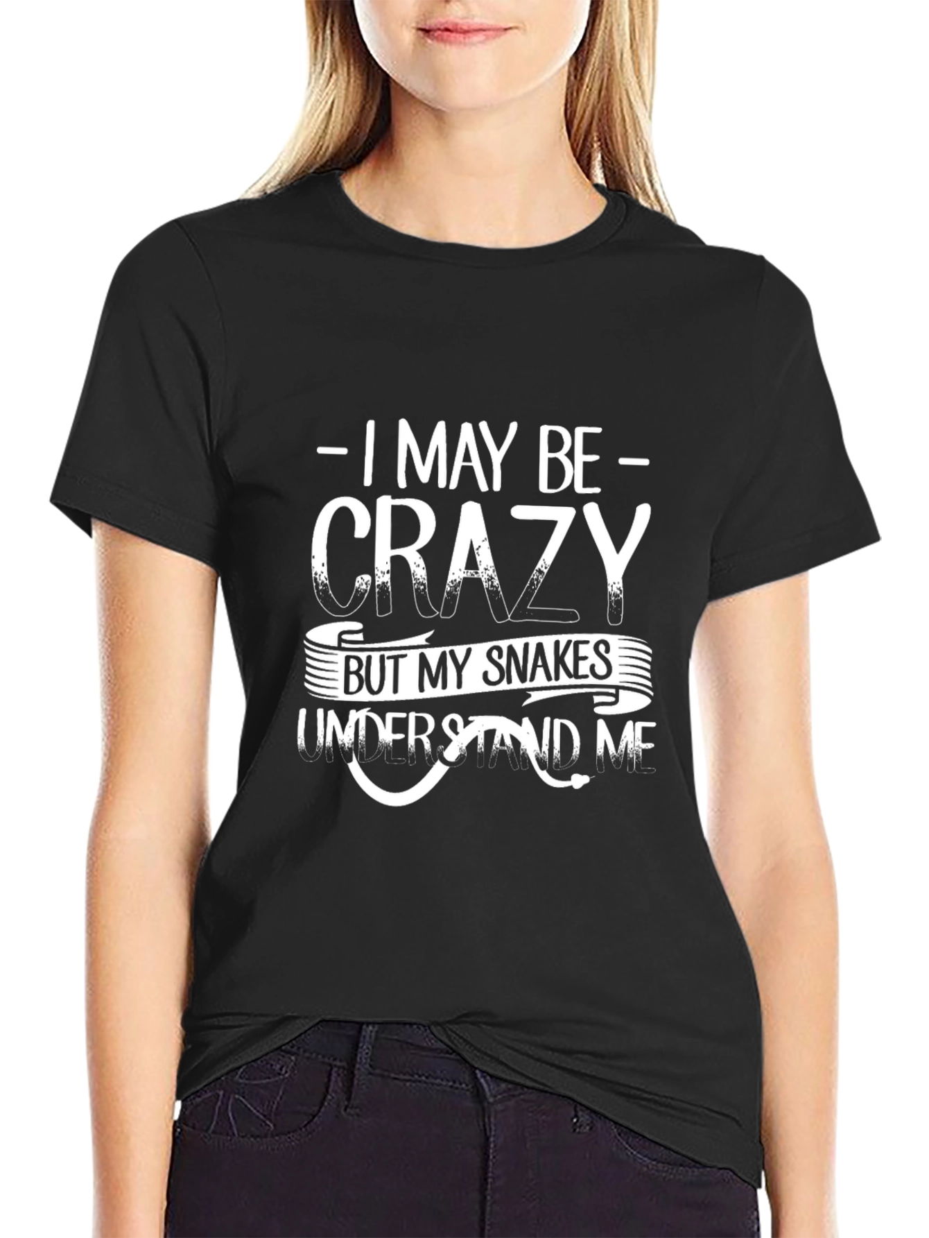 Crazy Snake Lover T-Shirt - Unisex Black Tee