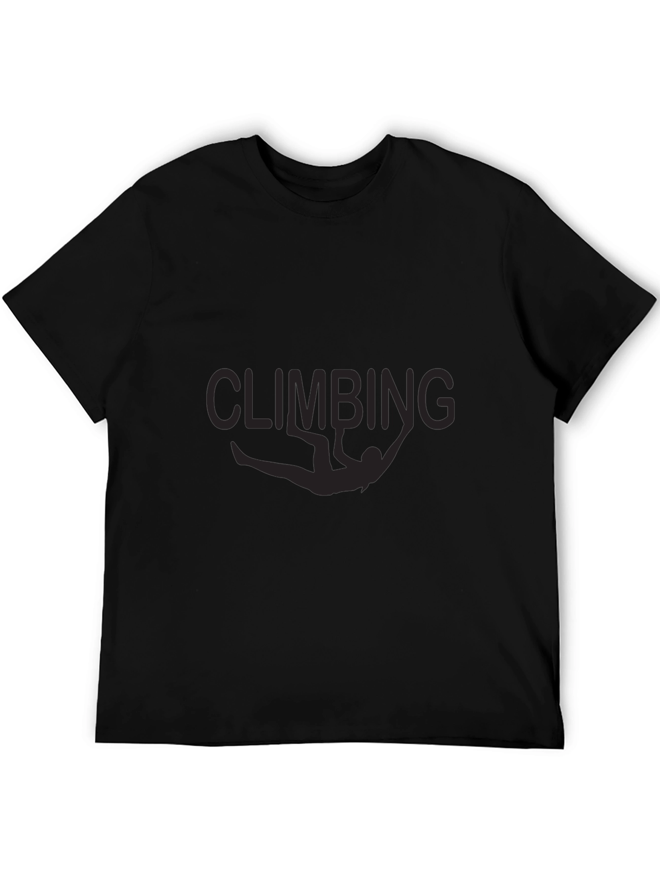 Climbing Graphic Black T-Shirt