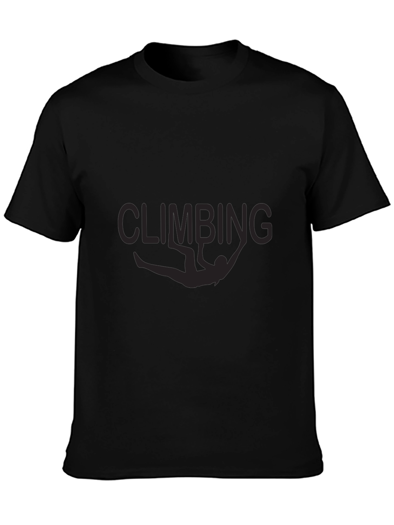Climbing Graphic Black T-Shirt