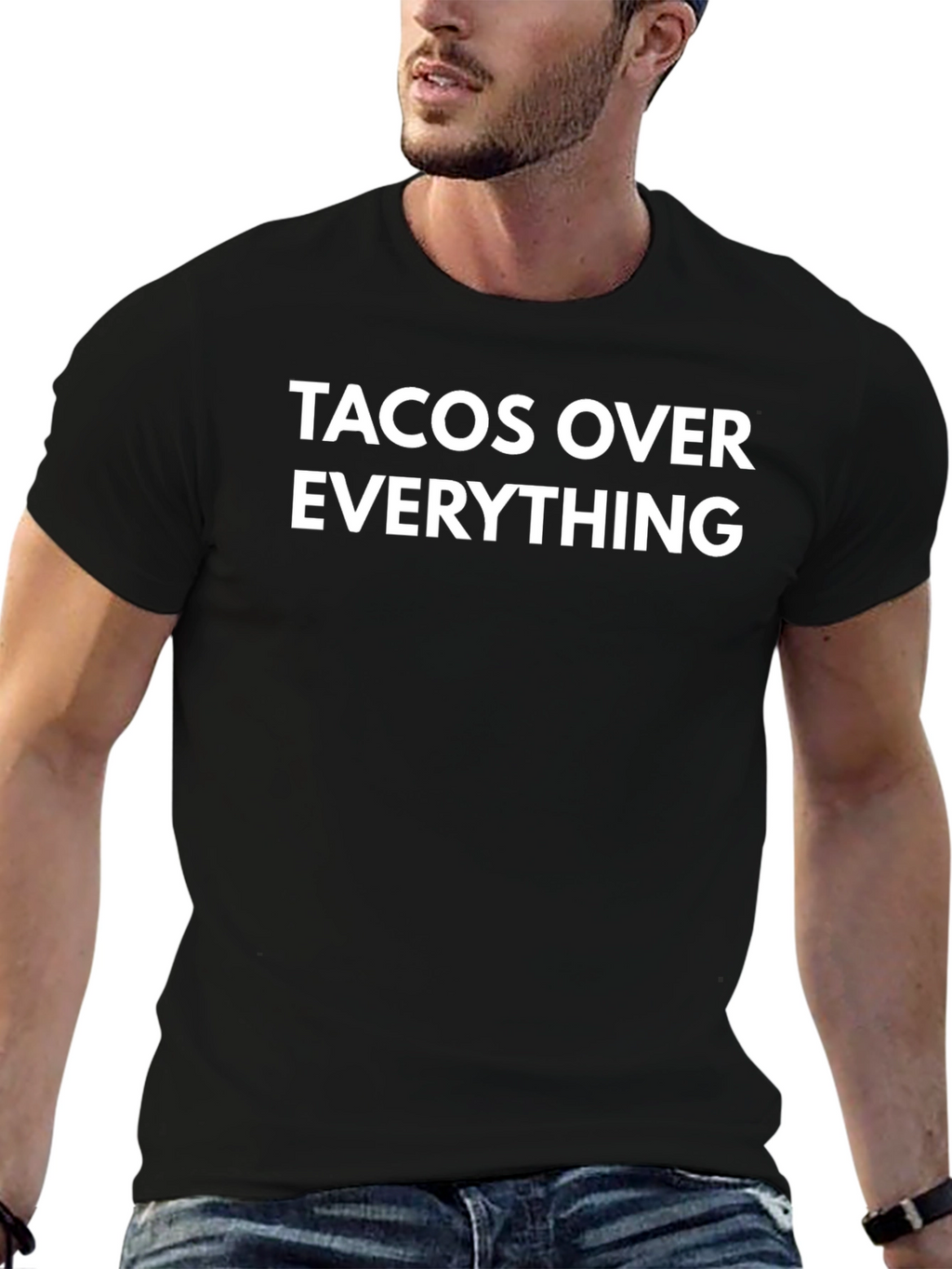 Tacos Over Everything Graphic T-Shirt - Black