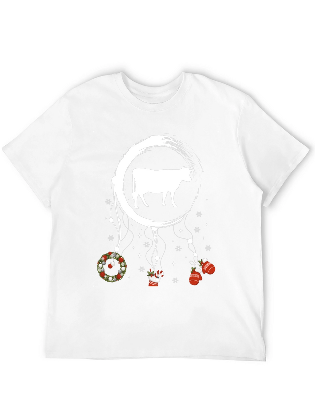 Festive Cow Dreamcatcher Graphic Tee