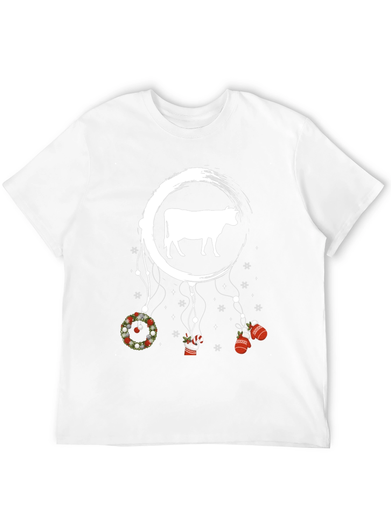 Festive Cow Dreamcatcher Graphic Tee