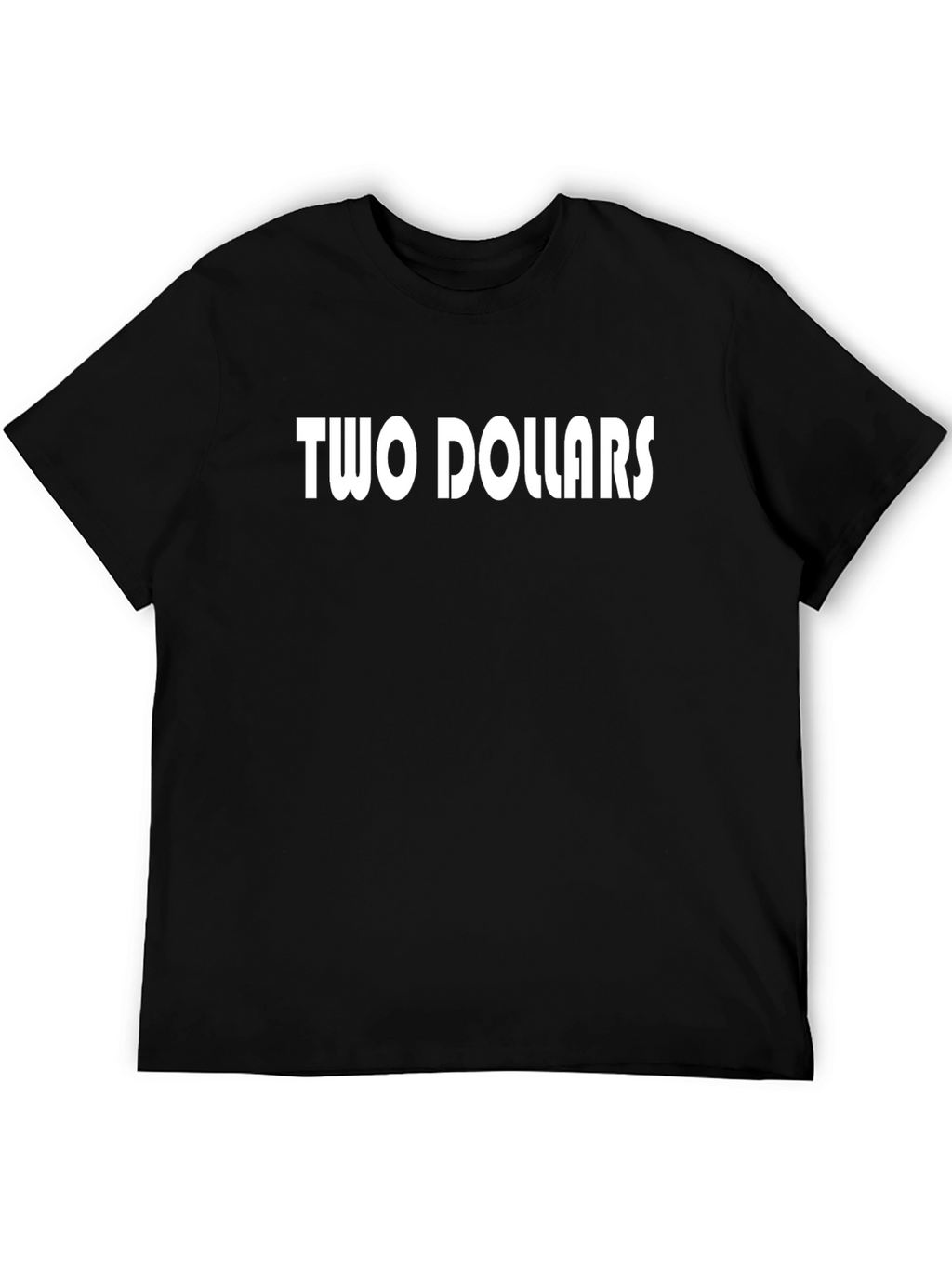 Two Dollars Black Graphic Tee