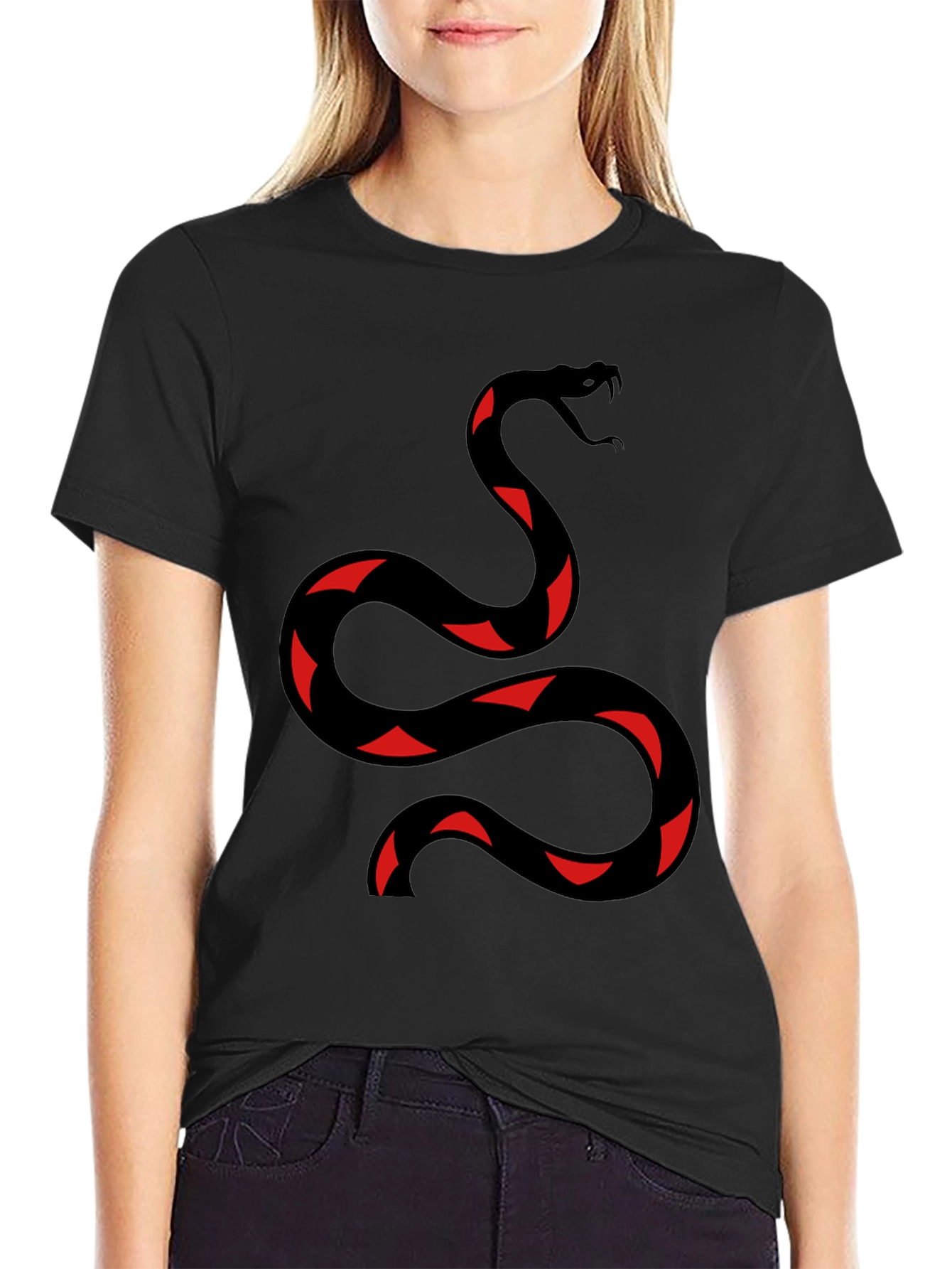 Red Banded Snake Graphic T-Shirt