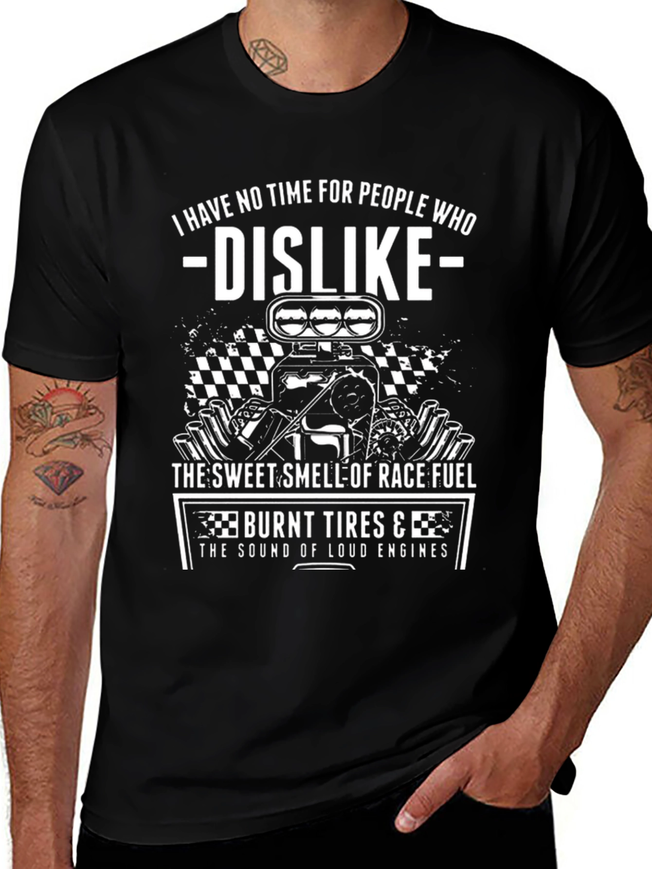 Race Fuel T-Shirt: I Dislike People Who Dislike The Sweet Smell