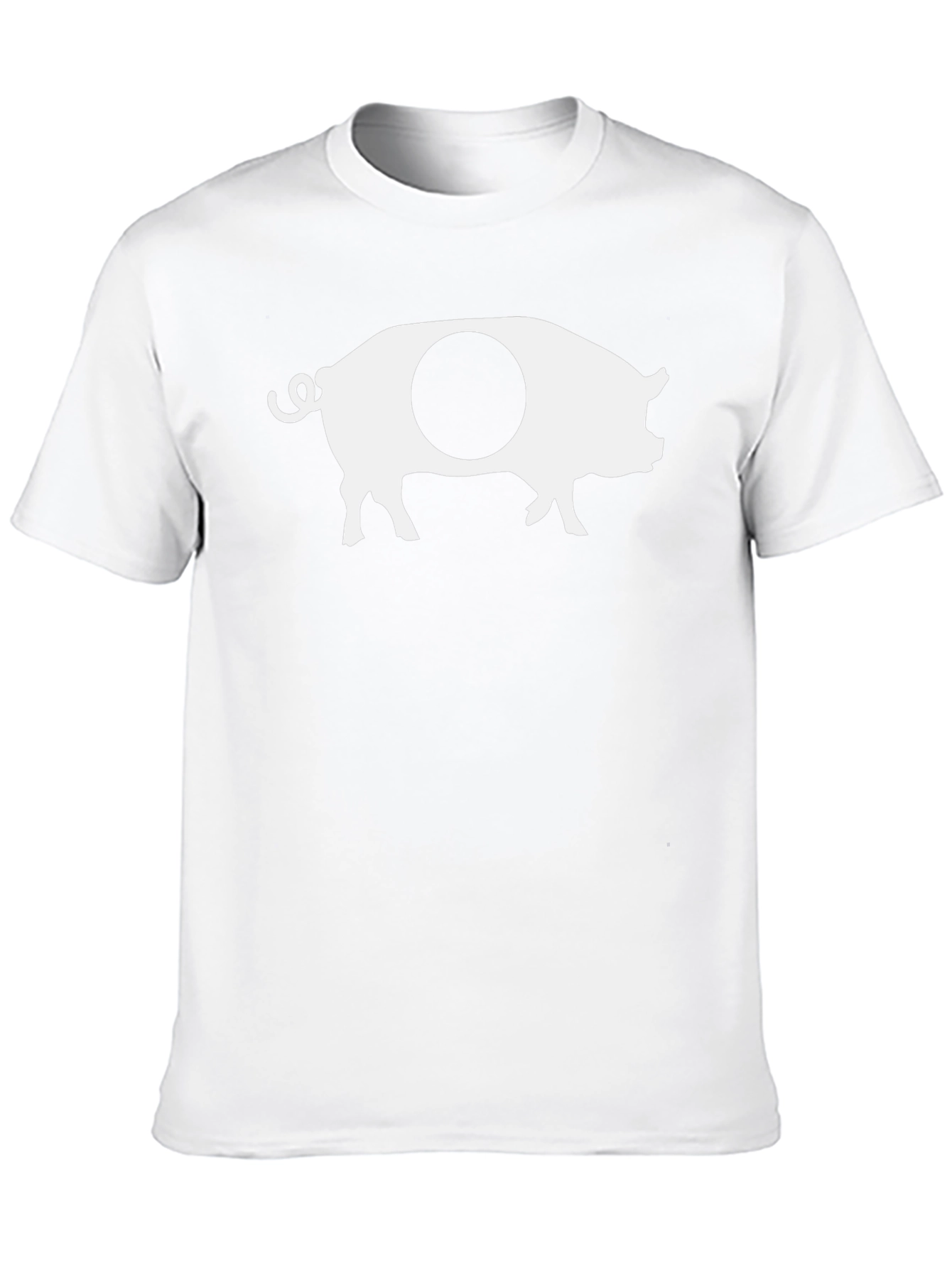 Novelty Pig Graphic T-Shirt - Black