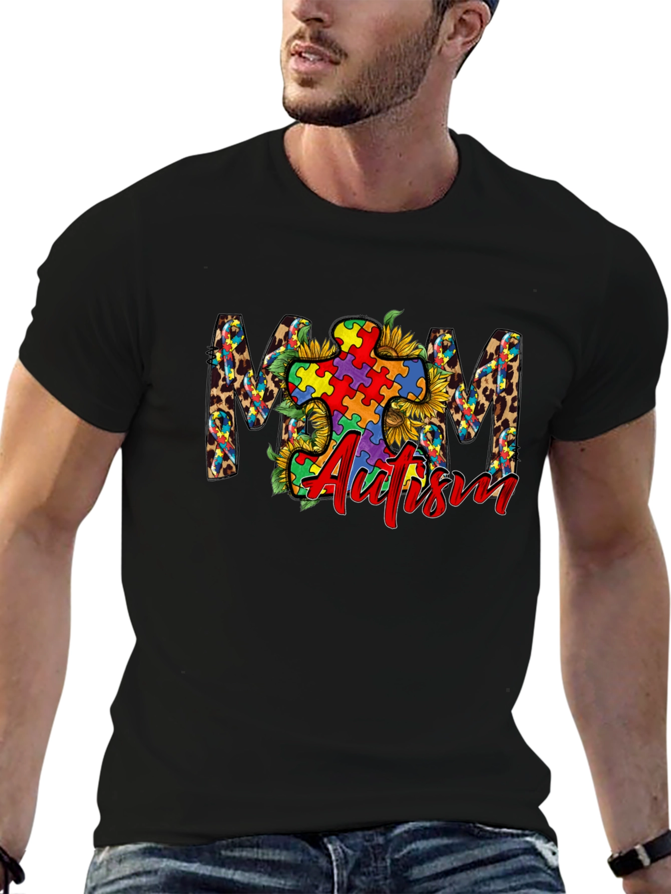 Autism Awareness Mom Graphic Tee