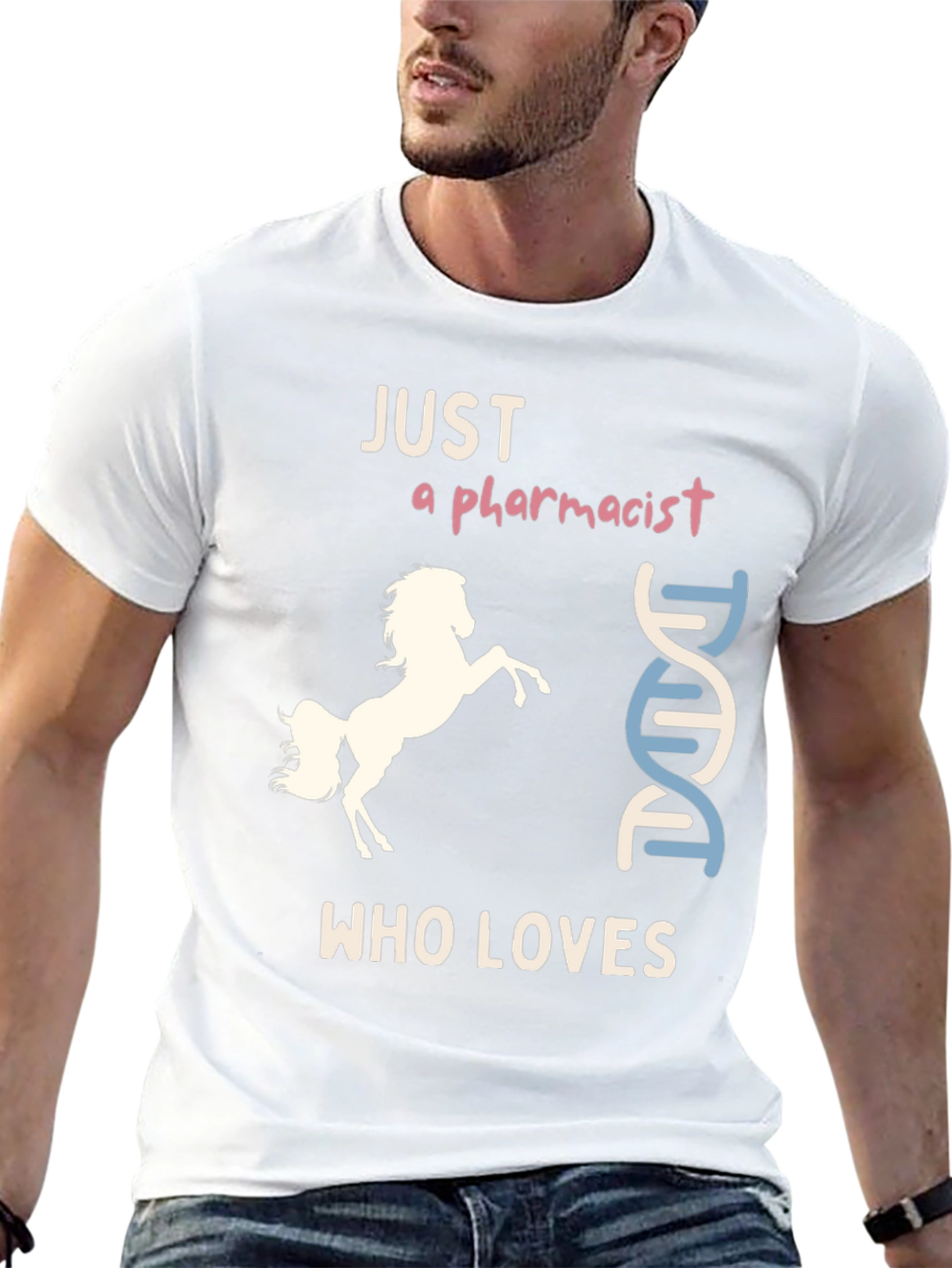 Pharmacist Horse Lover T-Shirt Funny & Unique Design