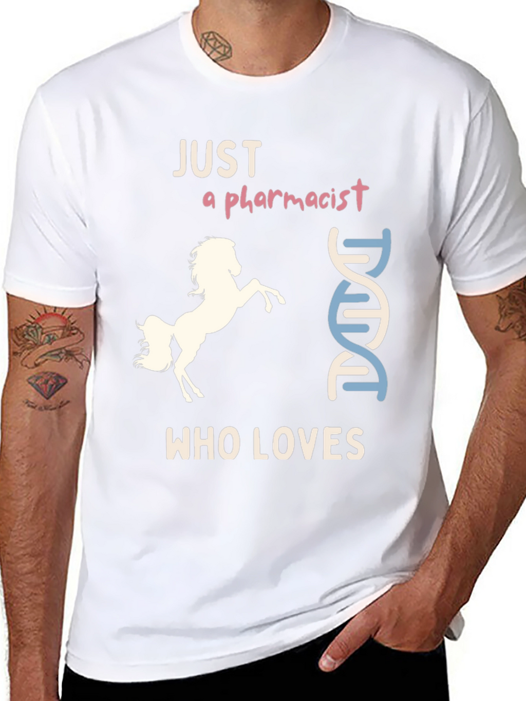Pharmacist Horse Lover T-Shirt Funny & Unique Design