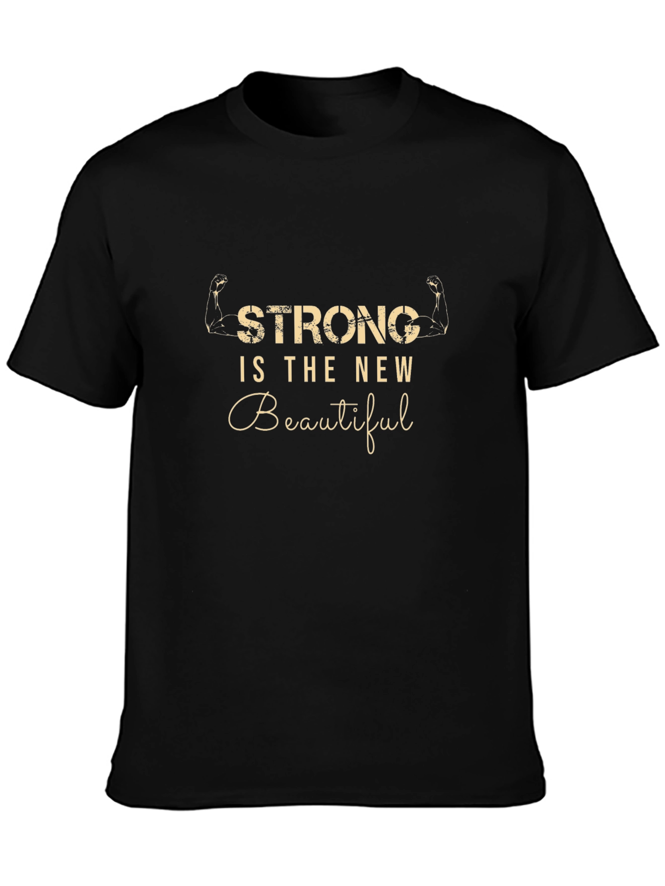Strong is the New Beautiful Graphic Tee - Black