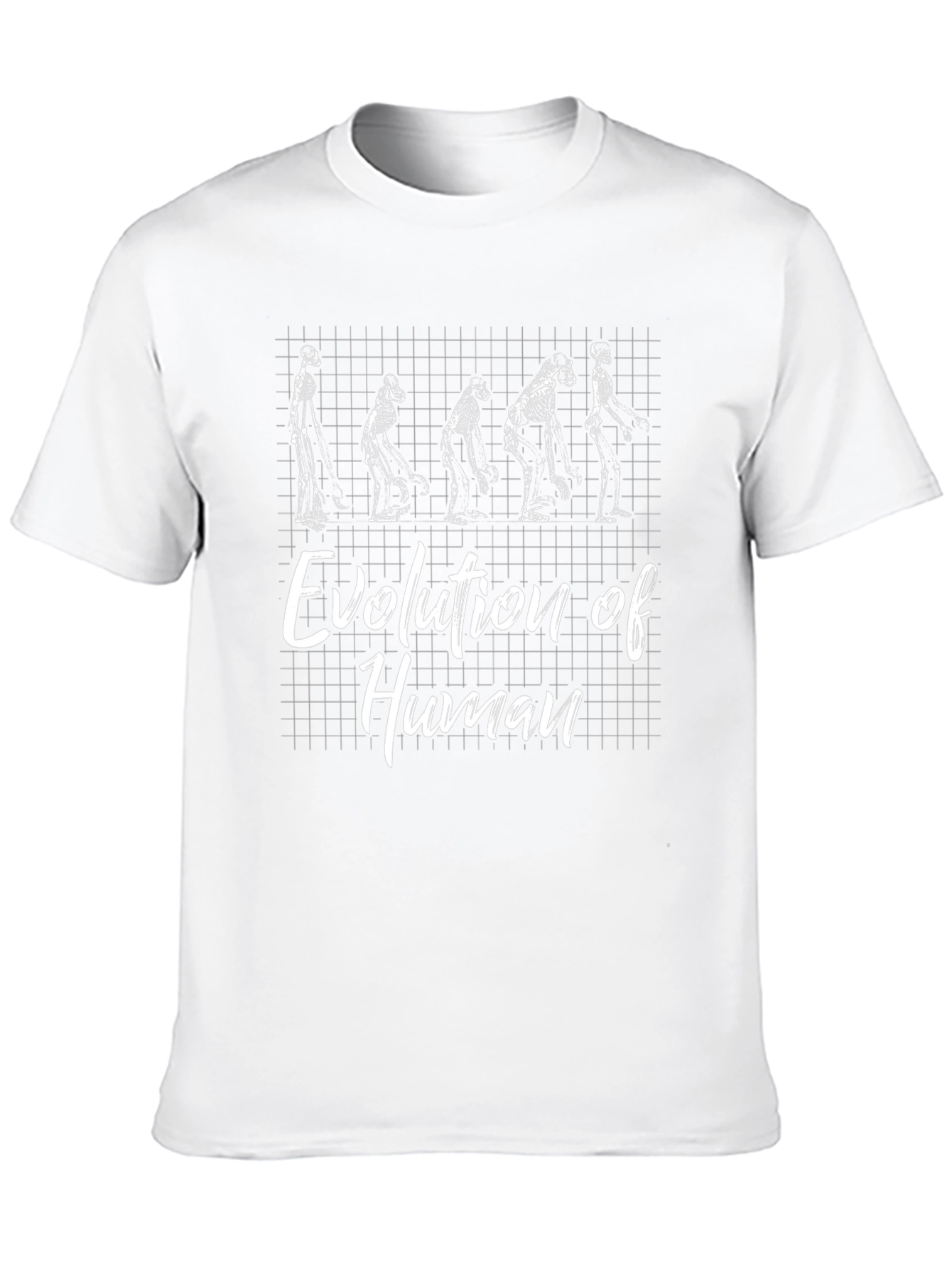 Evolution of Human Skeleton Graphic T-Shirt