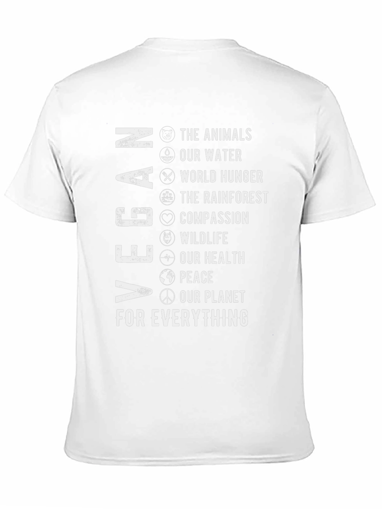 Vegan Cause T-Shirt: Animals Water Compassion
