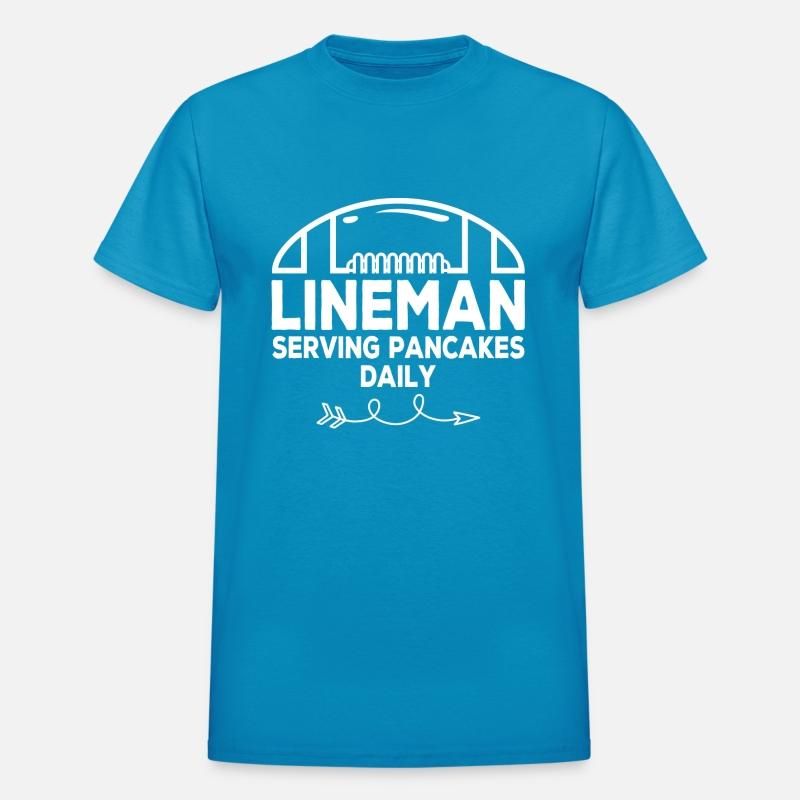 Lineman Serving Pancakes Daily Football Lovers