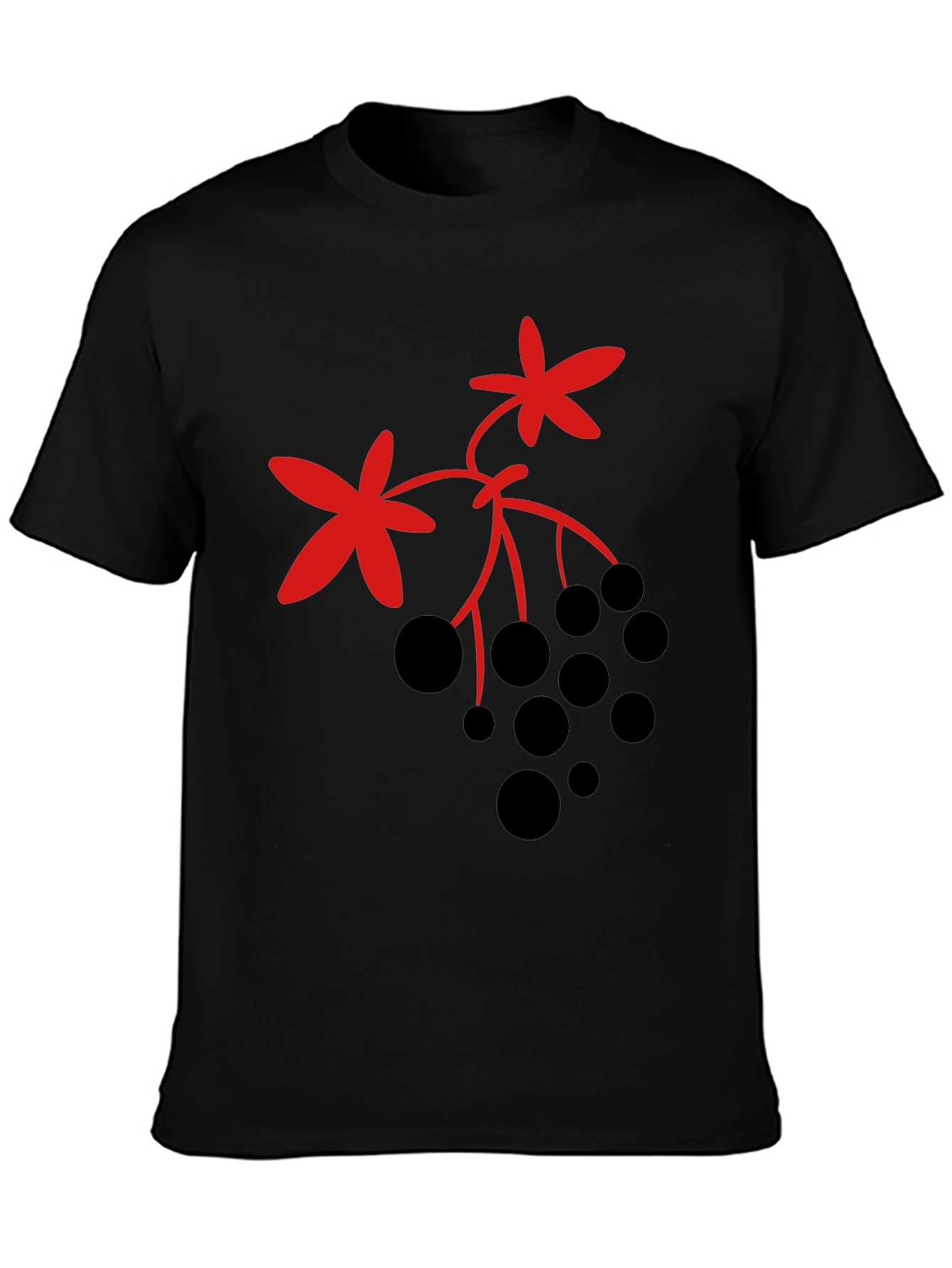 Berry Design Black T-Shirt