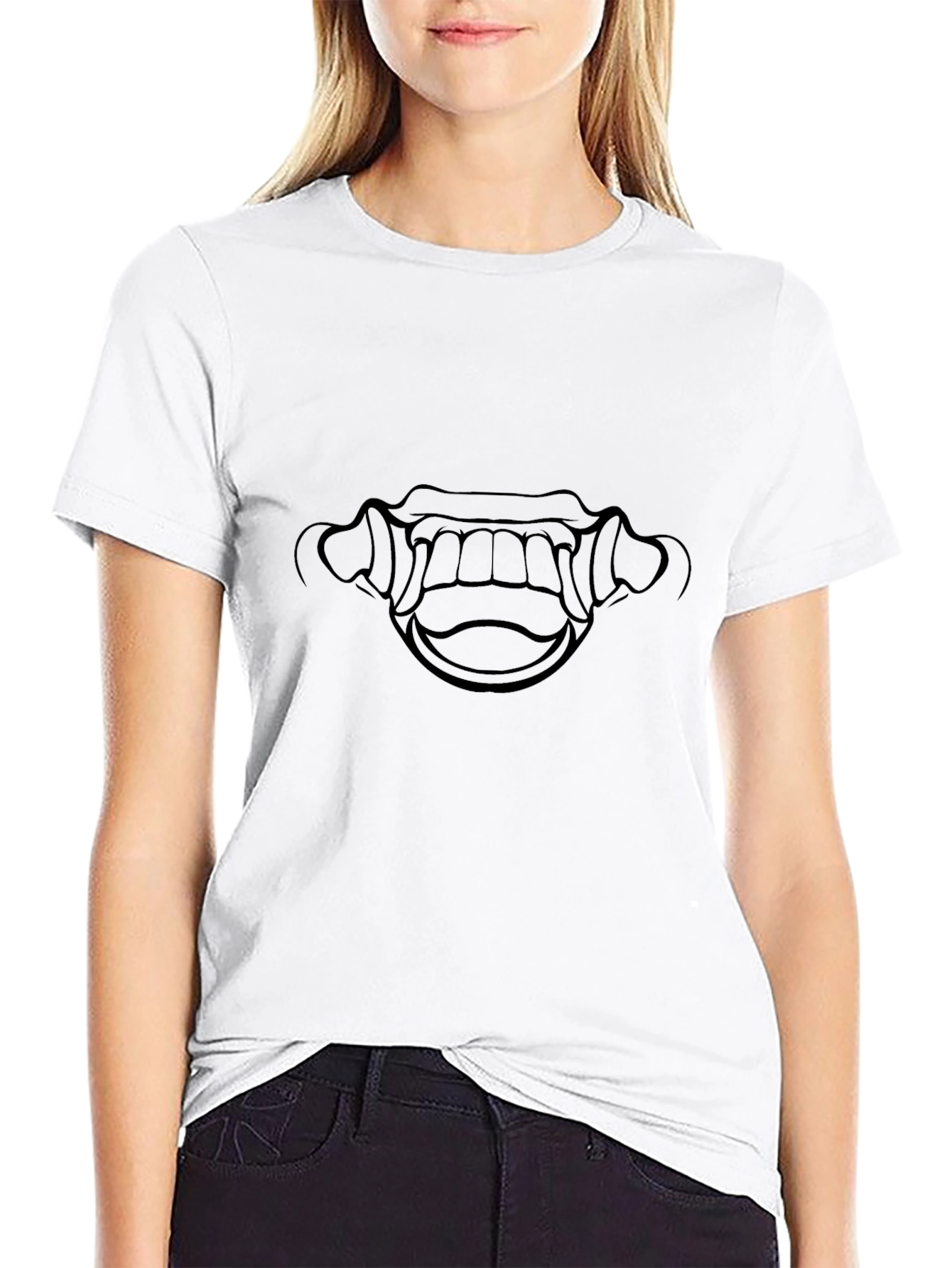 Graphic Tee - Monster Mouth Design