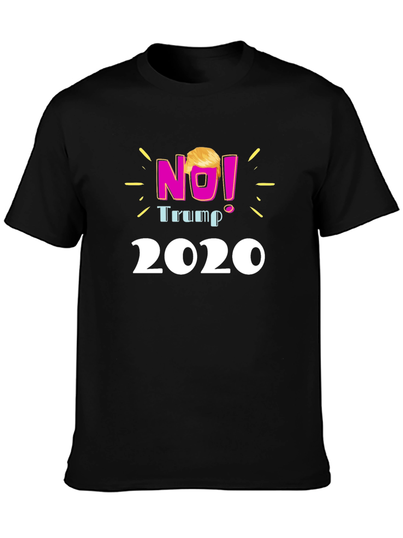 No! Trump 2020 Black T-Shirt