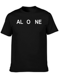 Alone Black T-Shirt | Relaxed Comfort