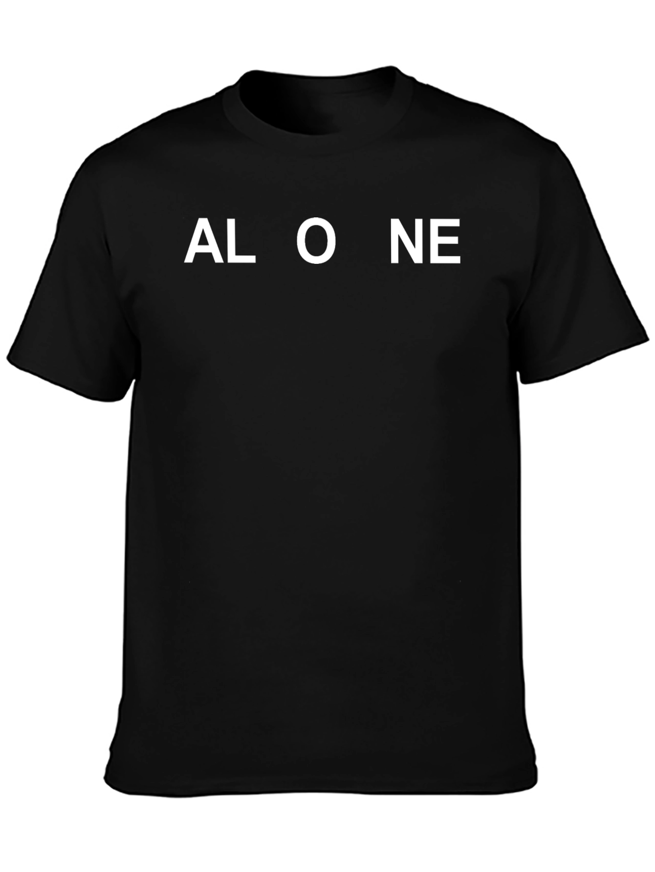 Alone Black T-Shirt | Relaxed Comfort