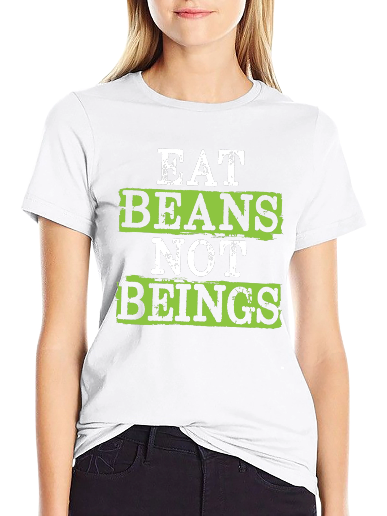 Eat Beans Not Beings Vegan T-Shirt