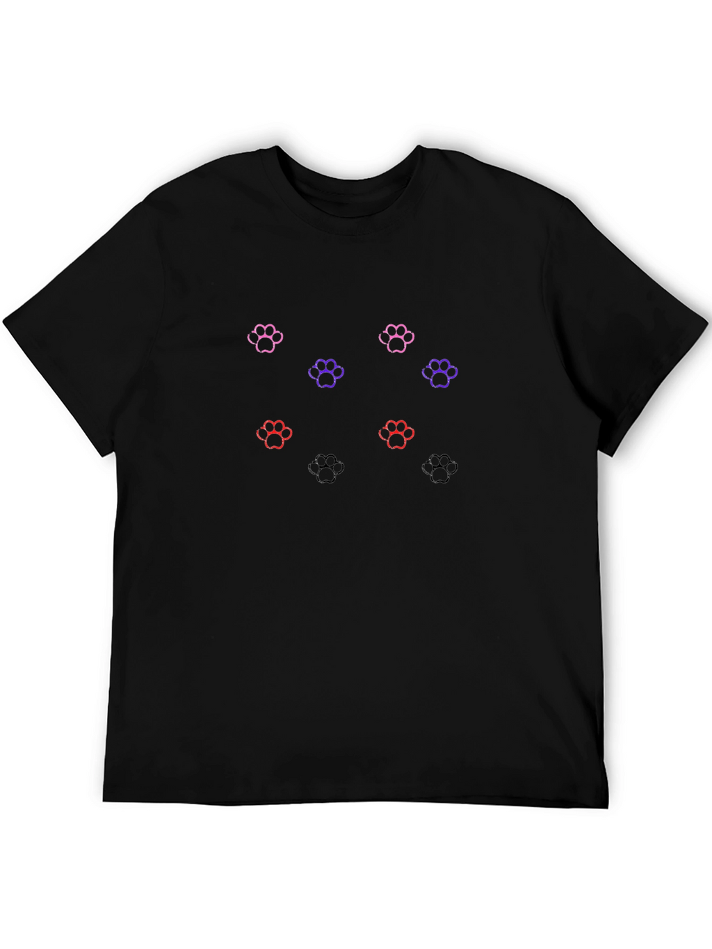 Paw Print Graphic Tee - Fun Animal Lovers T-Shirt