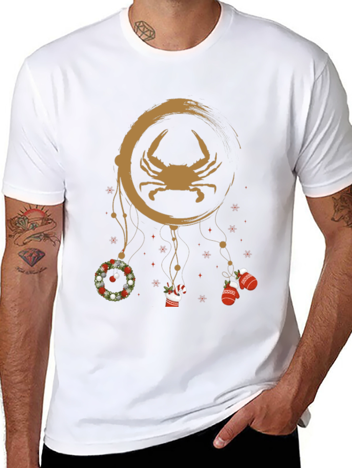 Festive Crab Dreamcatcher T-Shirt