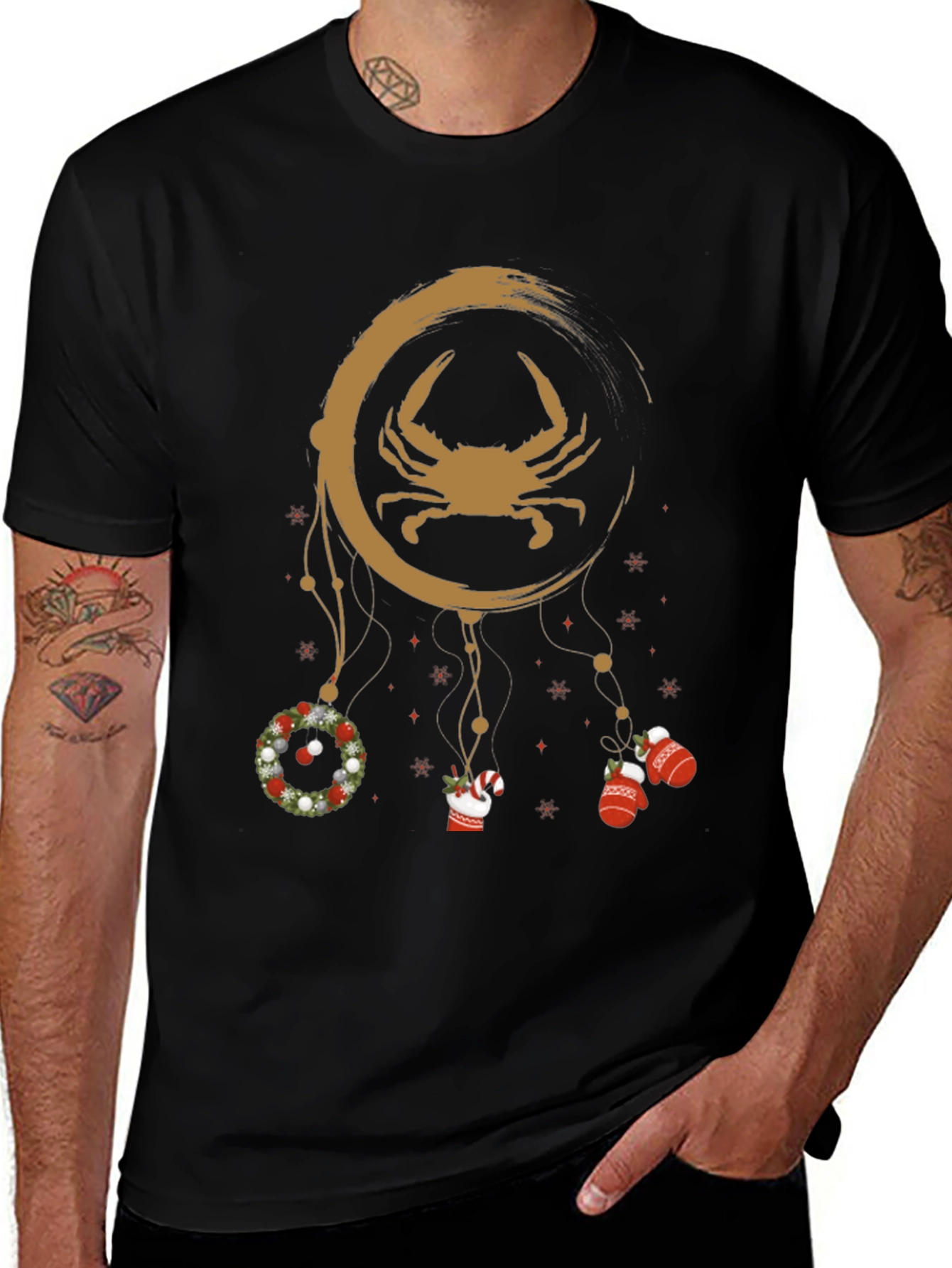 Festive Crab Dreamcatcher T-Shirt