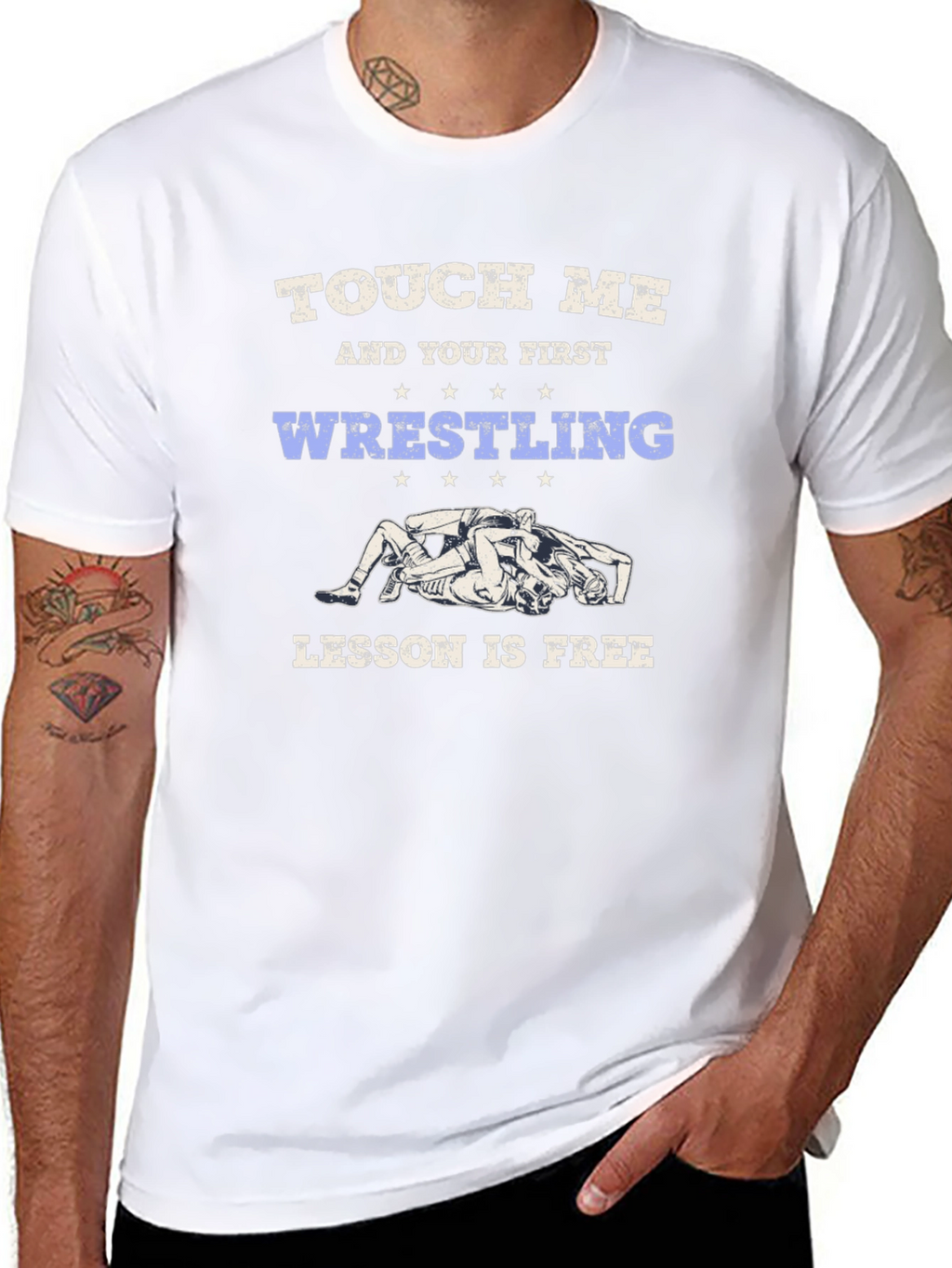 Touch Me Wrestling Lesson Free Tee
