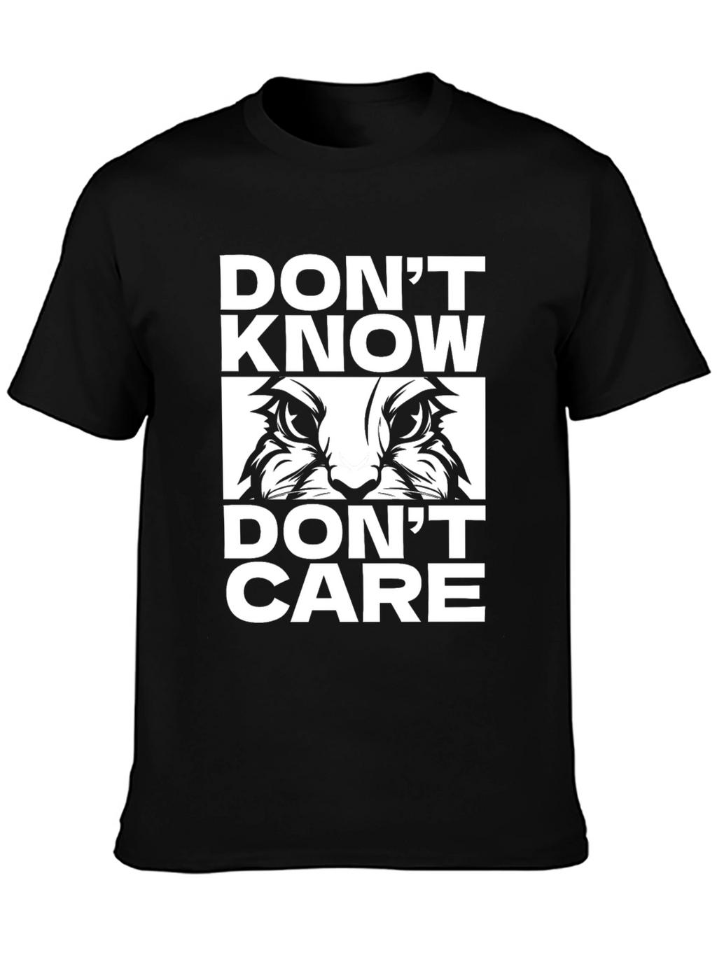Dont Know Dont Care Cat T-Shirt