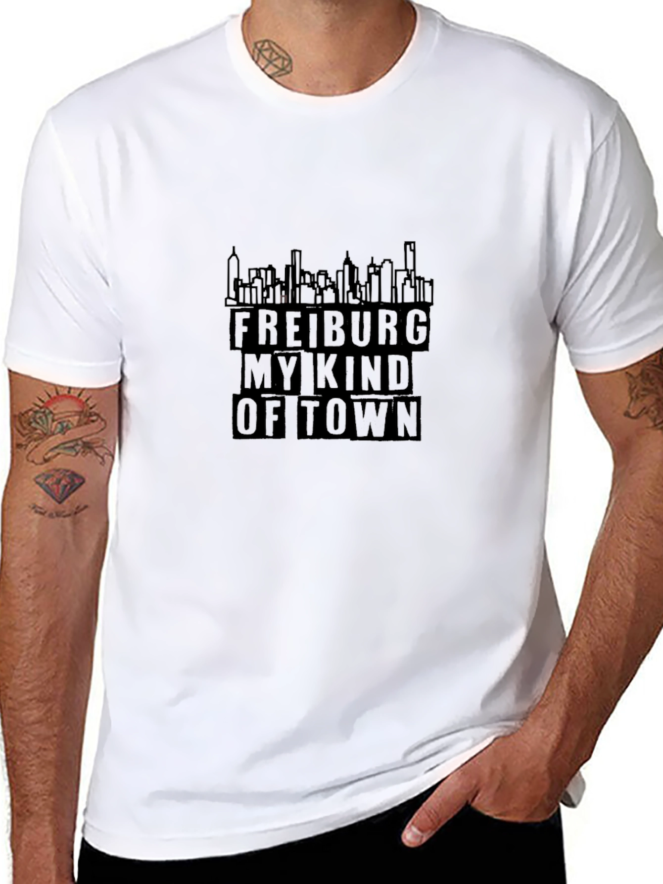Freiburg My Kind of Town Black Graphic Tee
