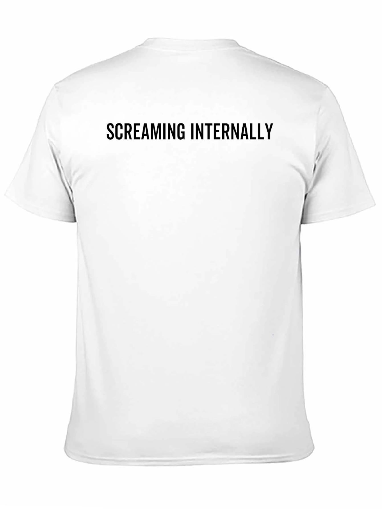 Screaming Internally Black Graphic Tee