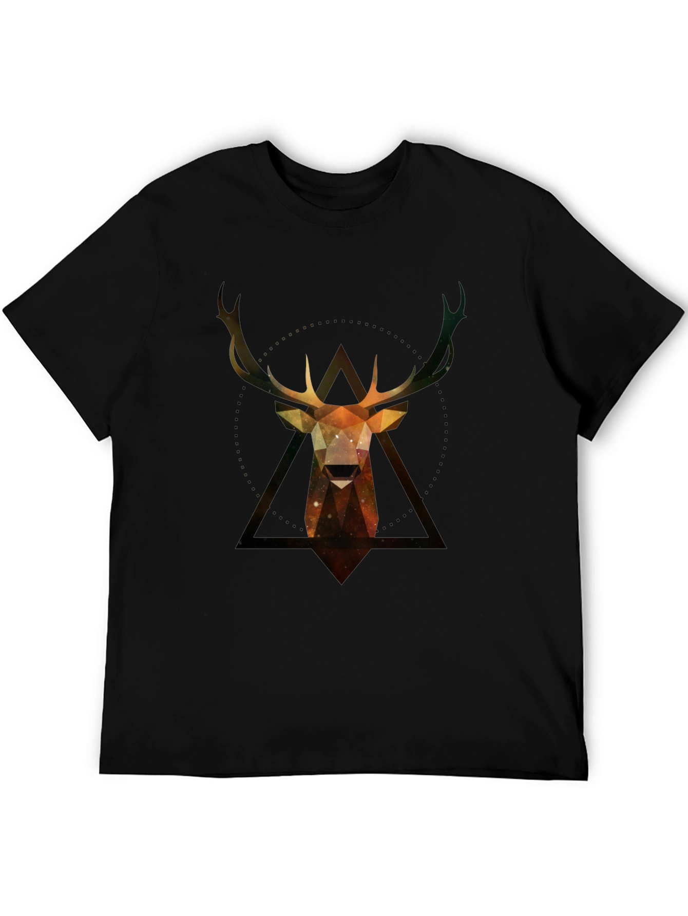 Geometric Deer T-Shirt - Modern Graphic Tee