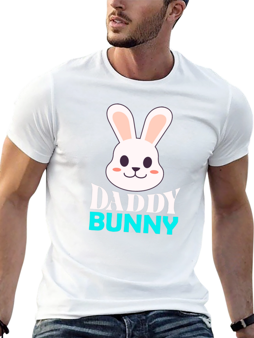 Daddy Bunny Graphic T-Shirt