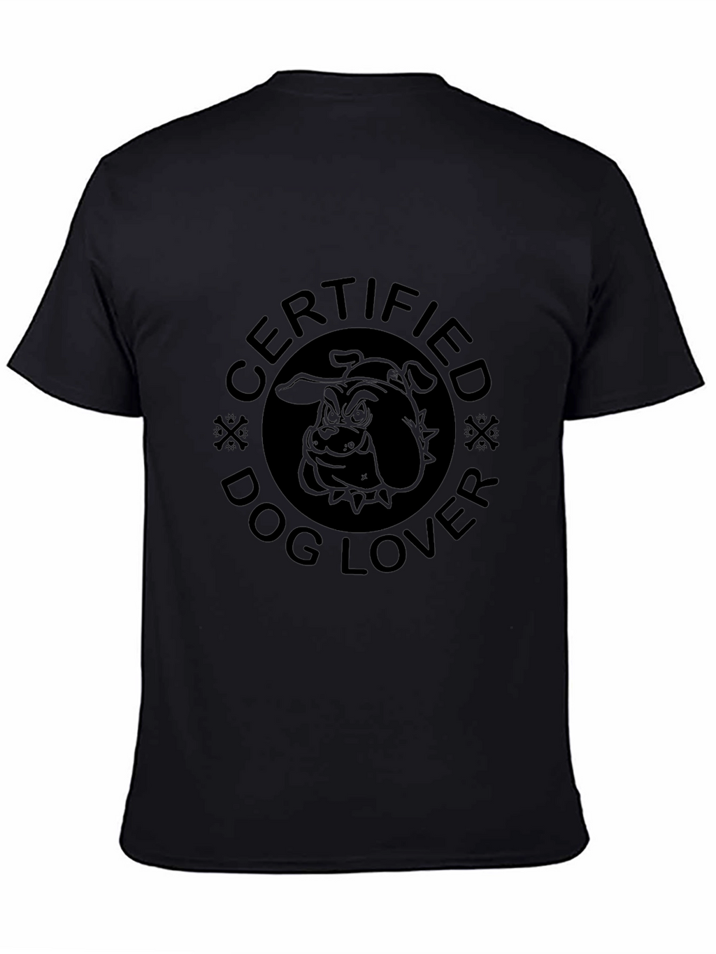Certified Dog Lover Graphic T-Shirt - Black
